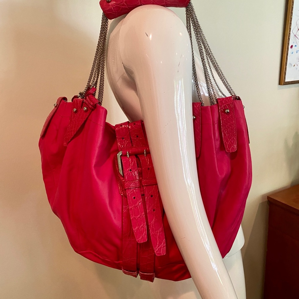 new Salvatore Ferragamo Runway hot pink purse